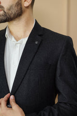 Classic Rich Self Pattern Men Blazer
