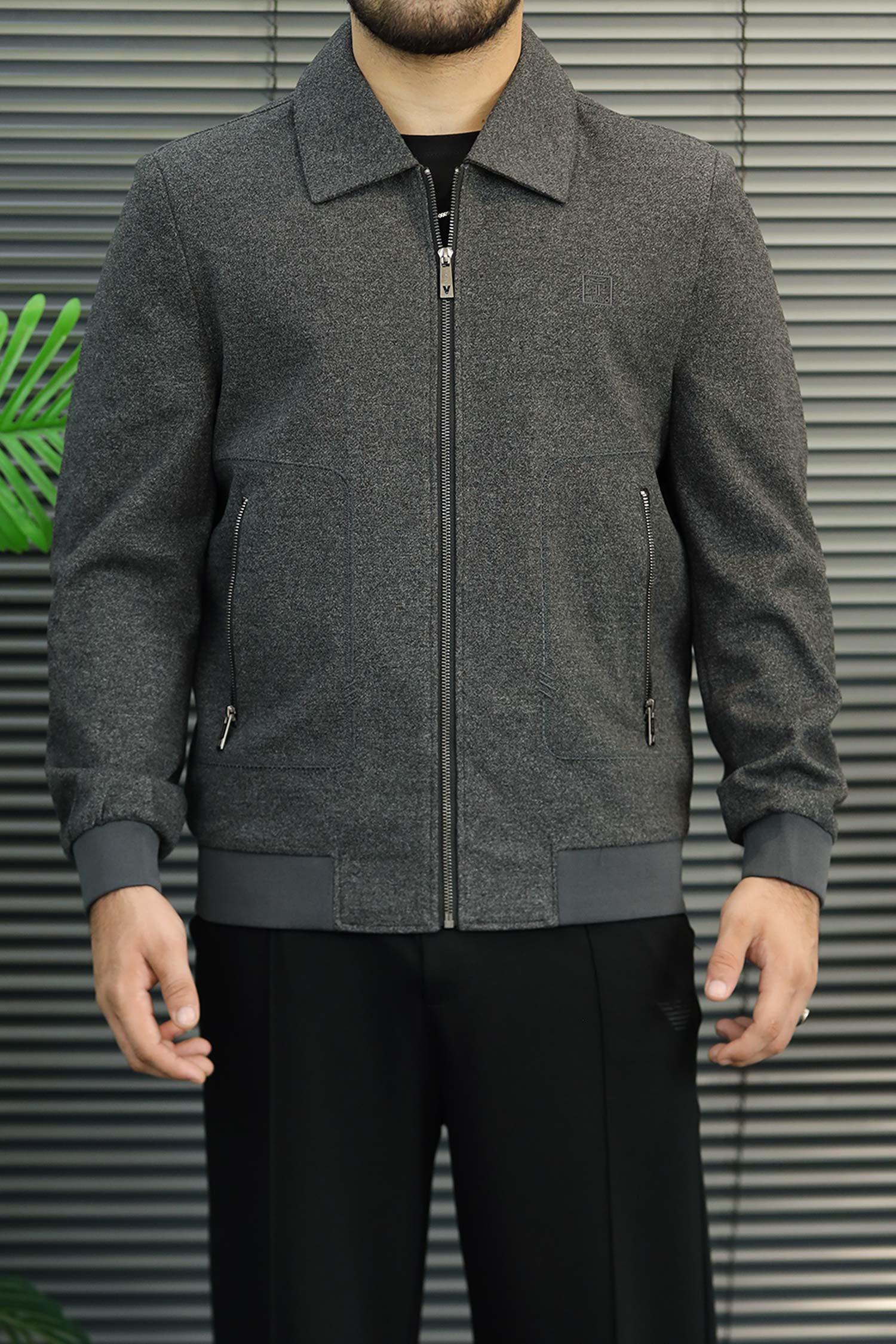 Turbo Heritage-Avant Grade Imp Men's Wool Jacket In Charcoal