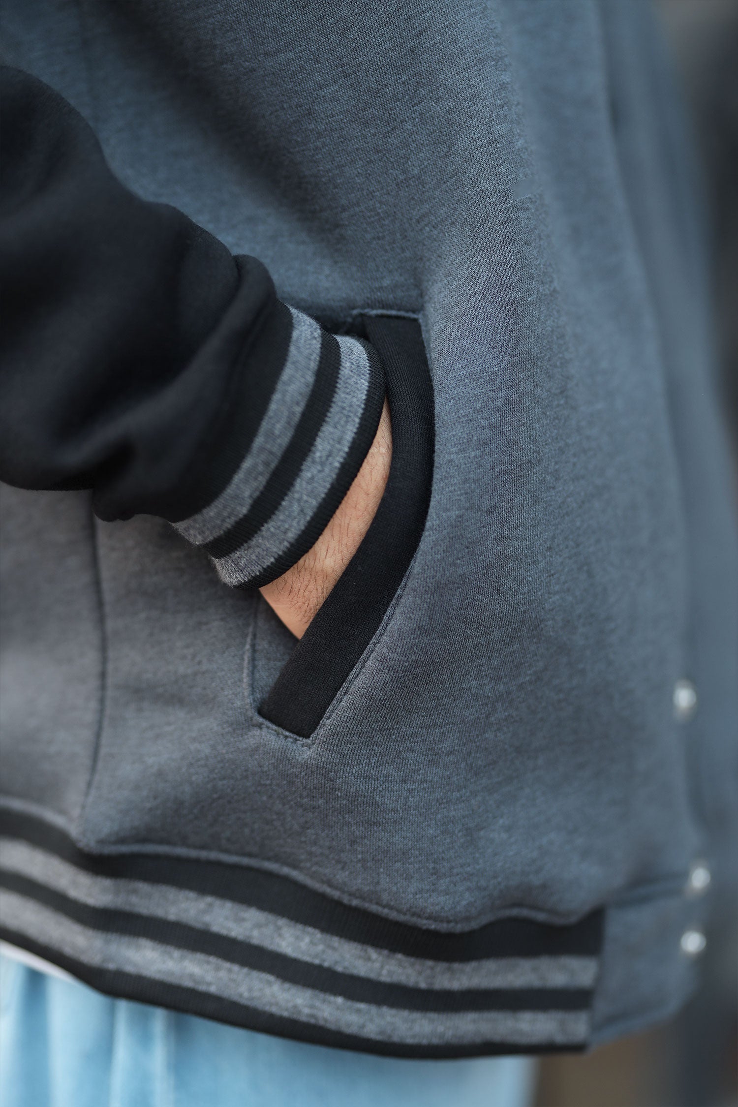 Turbo Button Style Men's Varsity Jacket