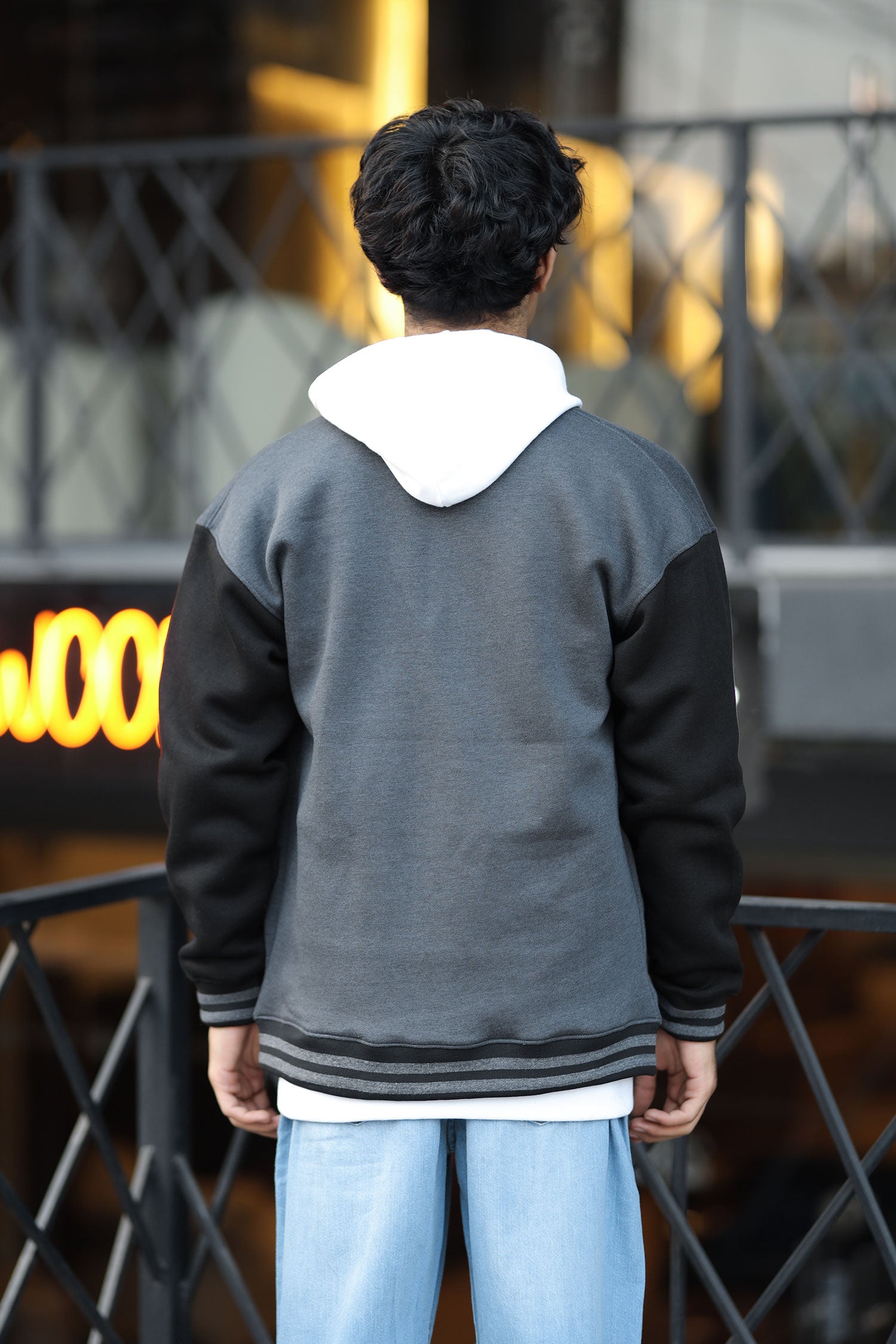 Turbo Button Style Men's Varsity Jacket