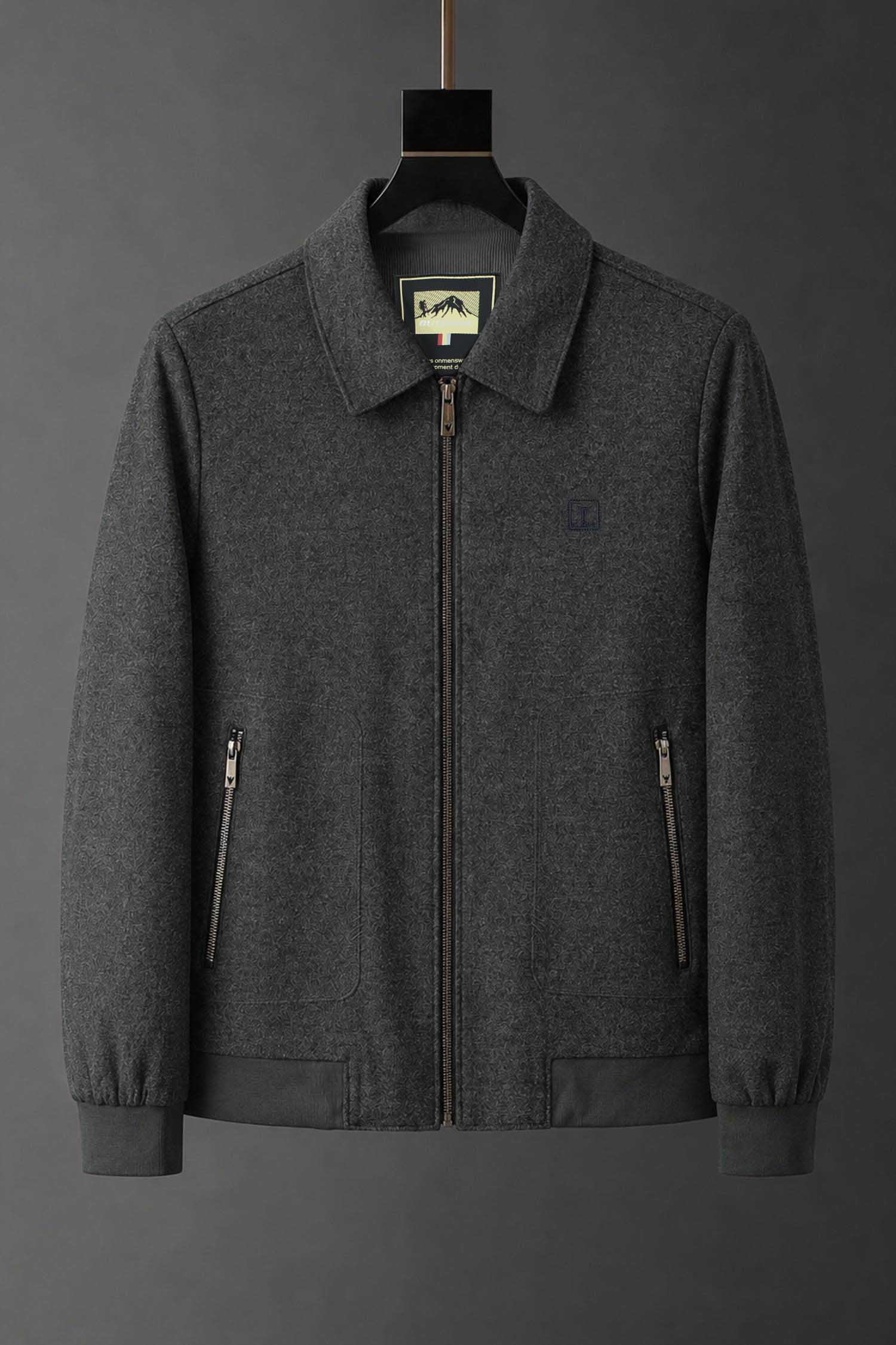 Turbo Heritage-Avant Grade Imp Men's Wool Jacket In Charcoal