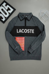 Lcste Color-Block Panel Imported Men's Sweatshirt