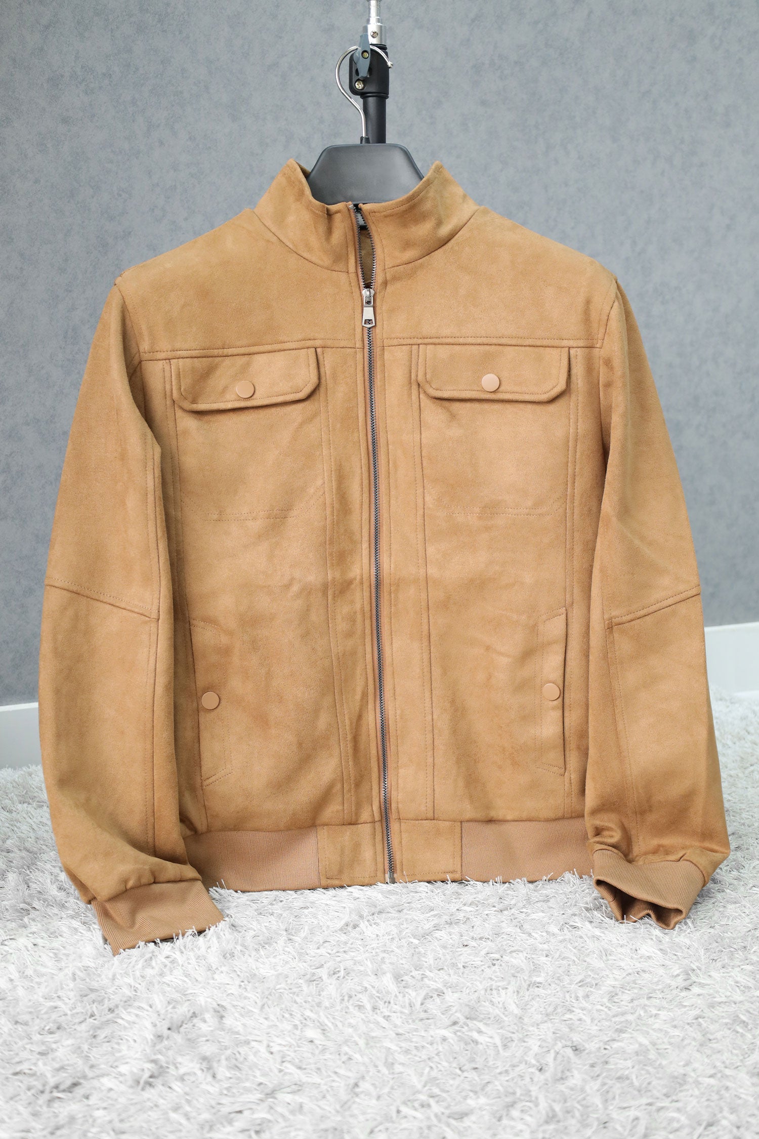 Desired Classic Zipper Men's Suede Jacket