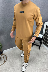 Turbo 6 Pocket Style Men Round Neck Tracksuit