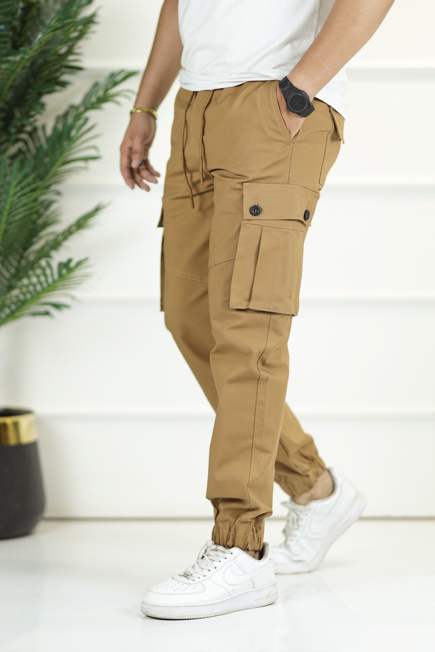 Turbo 6 Pockets Premium Cotton Gabardine Cargo Trouser