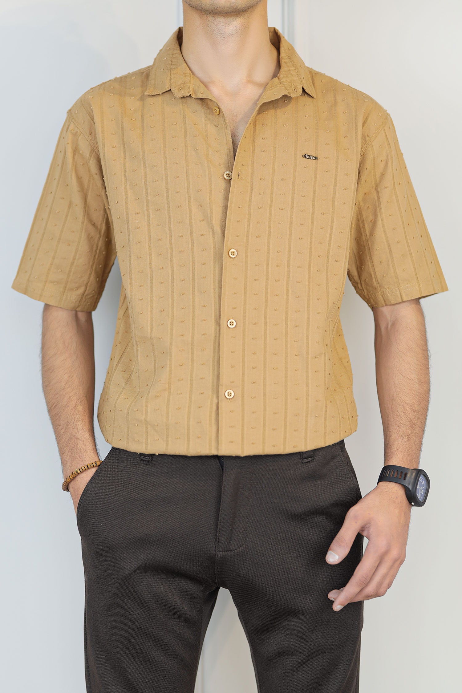 Turbo Puff Clasic Thread Casual Shirt