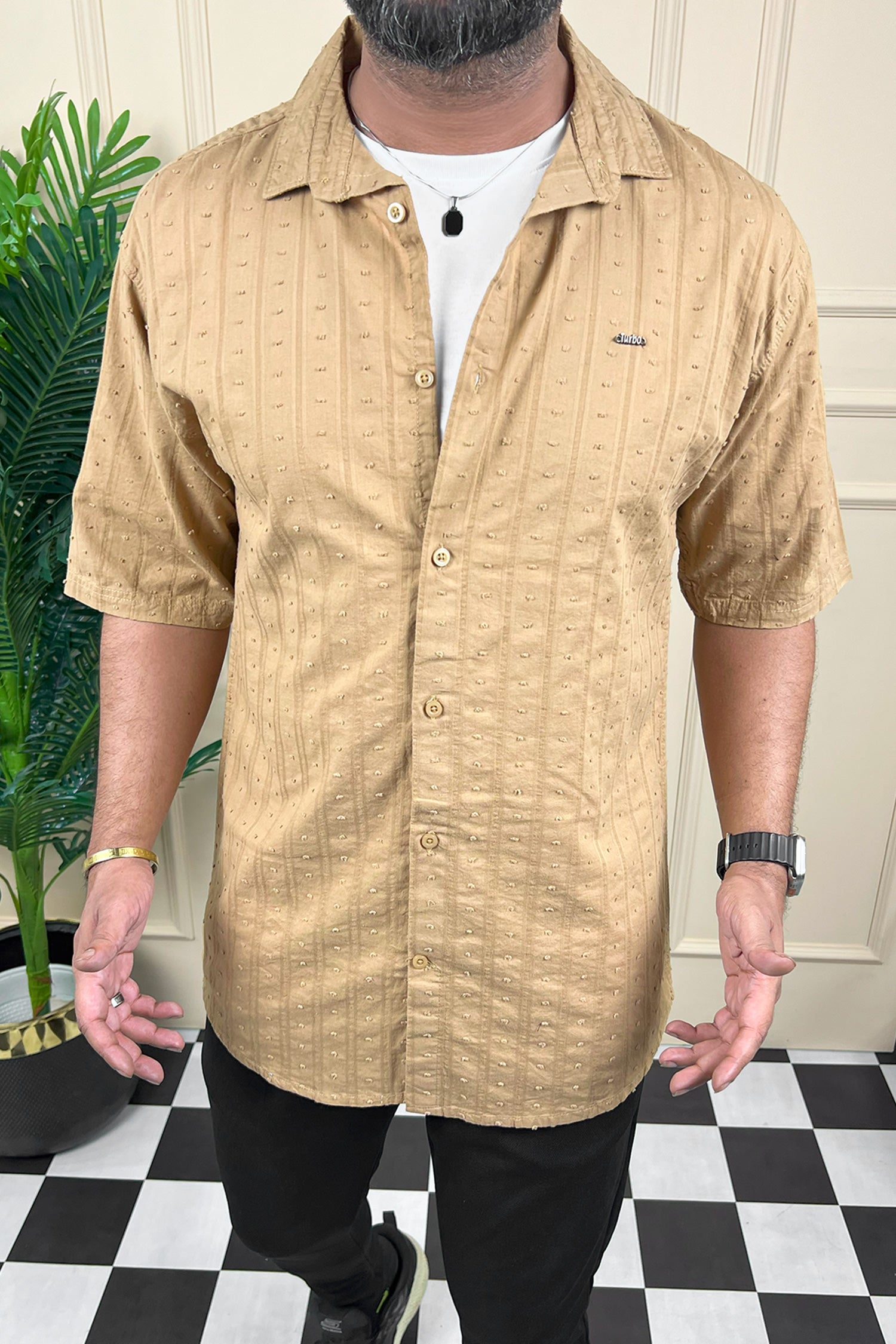 Turbo Puff Clasic Thread Casual Shirt