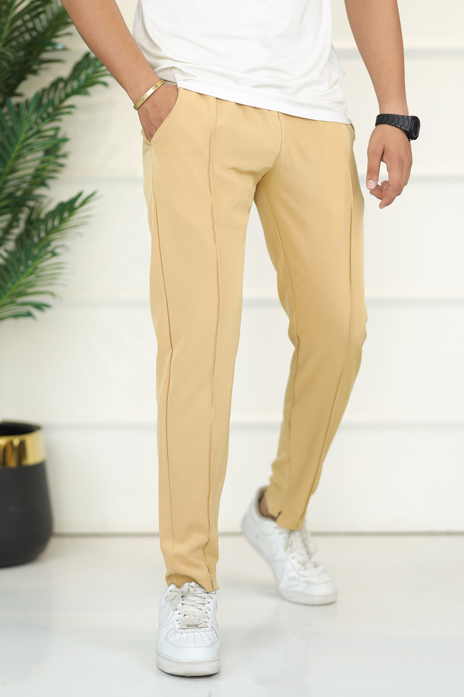 Turbo Micron Swift-Line Panel Trouser In Light Camel