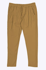 Turbo Elastic Classic Pleated Slimfit Trouser In Camel