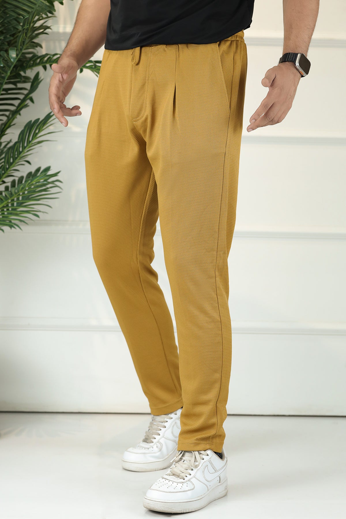 Turbo Urban-Fit Single Plate Waffle Trouser