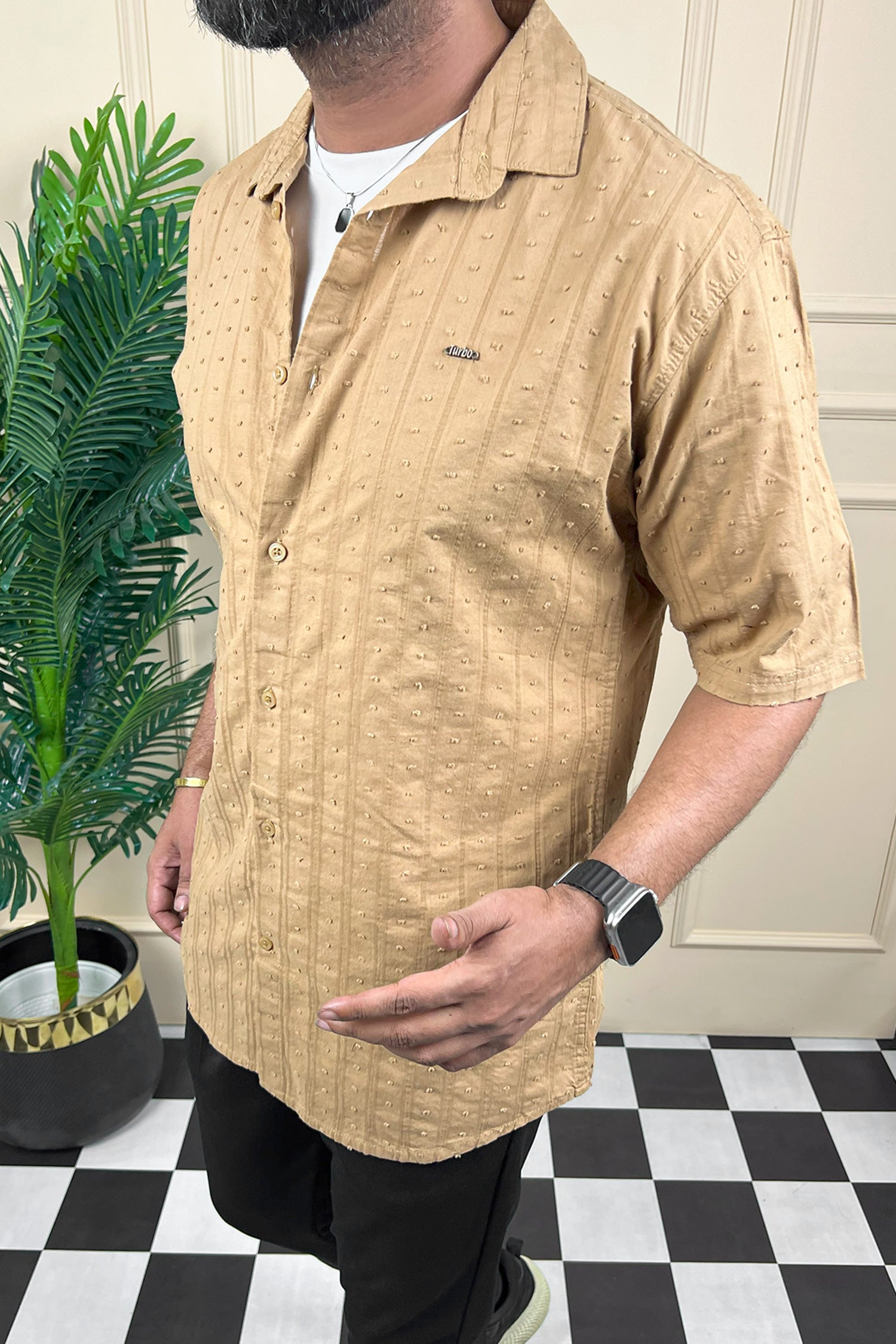 Turbo Puff Clasic Thread Casual Shirt