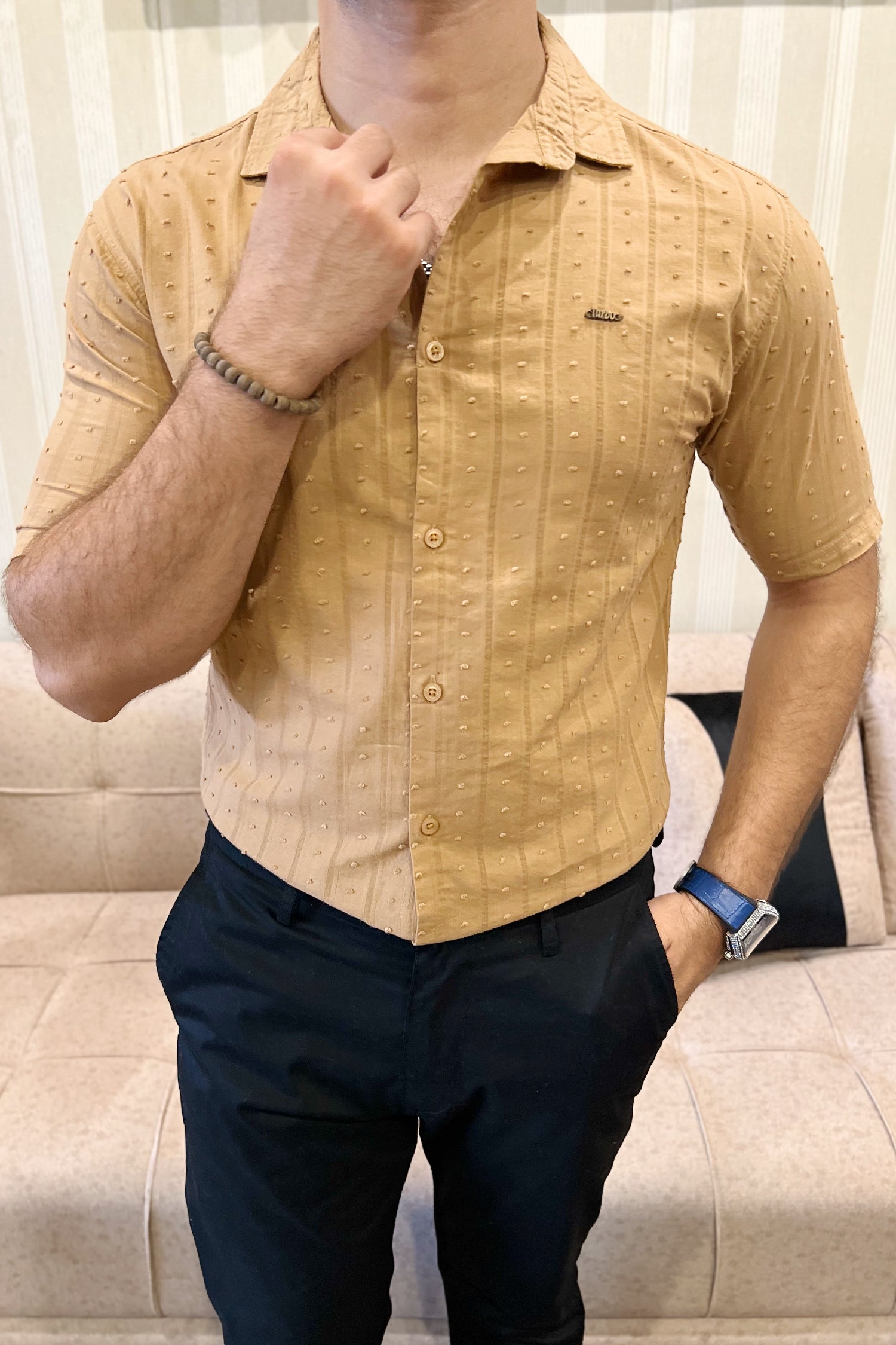 Turbo Puff Clasic Thread Casual Shirt