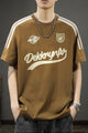 3 Stripes Graphic Typography Round Neck T-shirt*