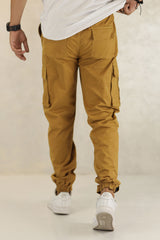 Turbo Vintage Grip Signature Imp Cotton Cargo Trouser In Camel