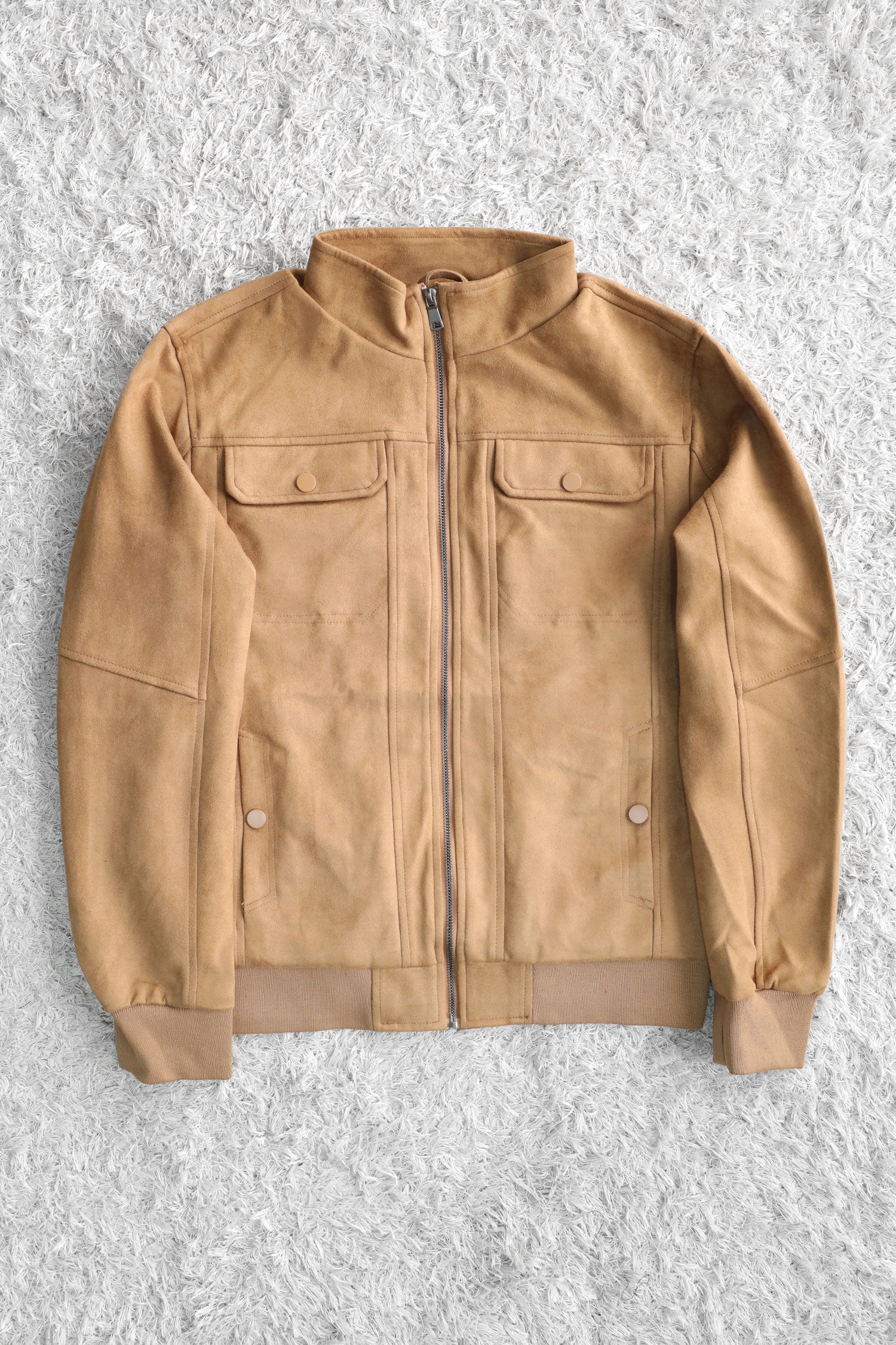 Desired Classic Zipper Men's Suede Jacket