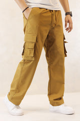 Turbo Hypemode Imp Cotton Cargo Trouser In Camel