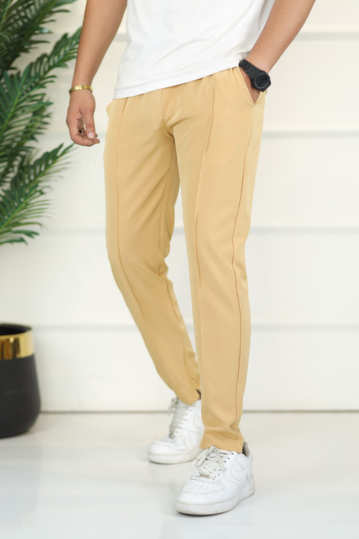 Turbo Micron Swift-Line Panel Trouser In Light Camel