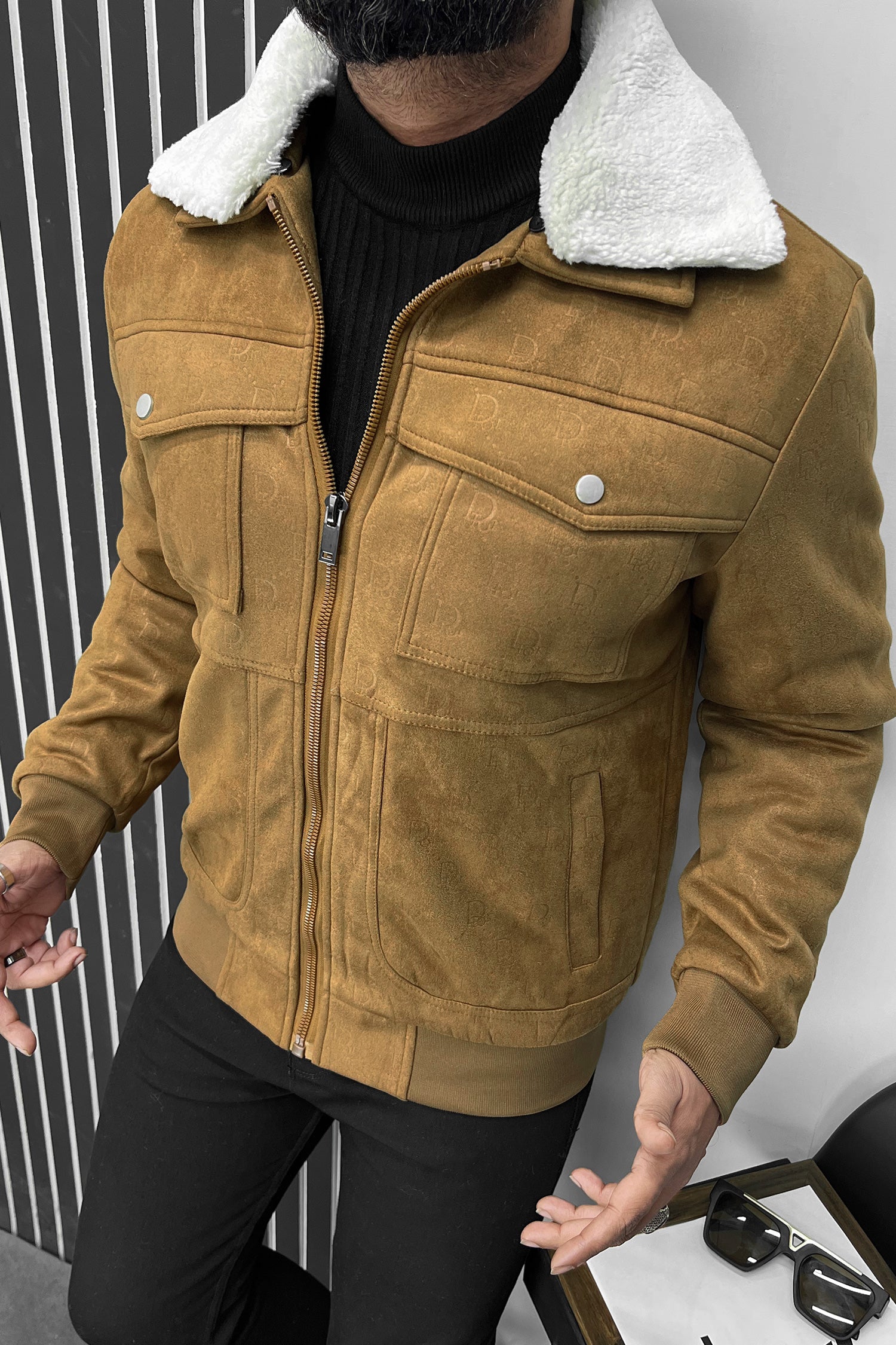 Dor Classic Men's Suede Jacket