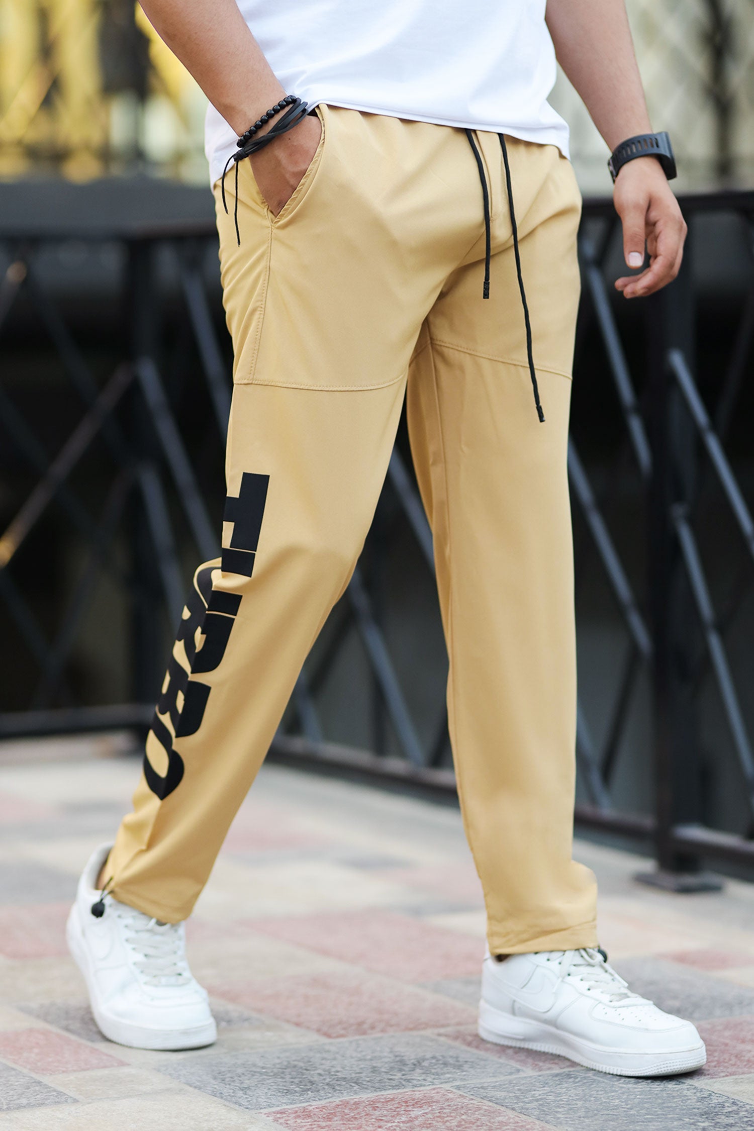 Turbo Bottom Writing SlimFit Imported Sportswear Trouser