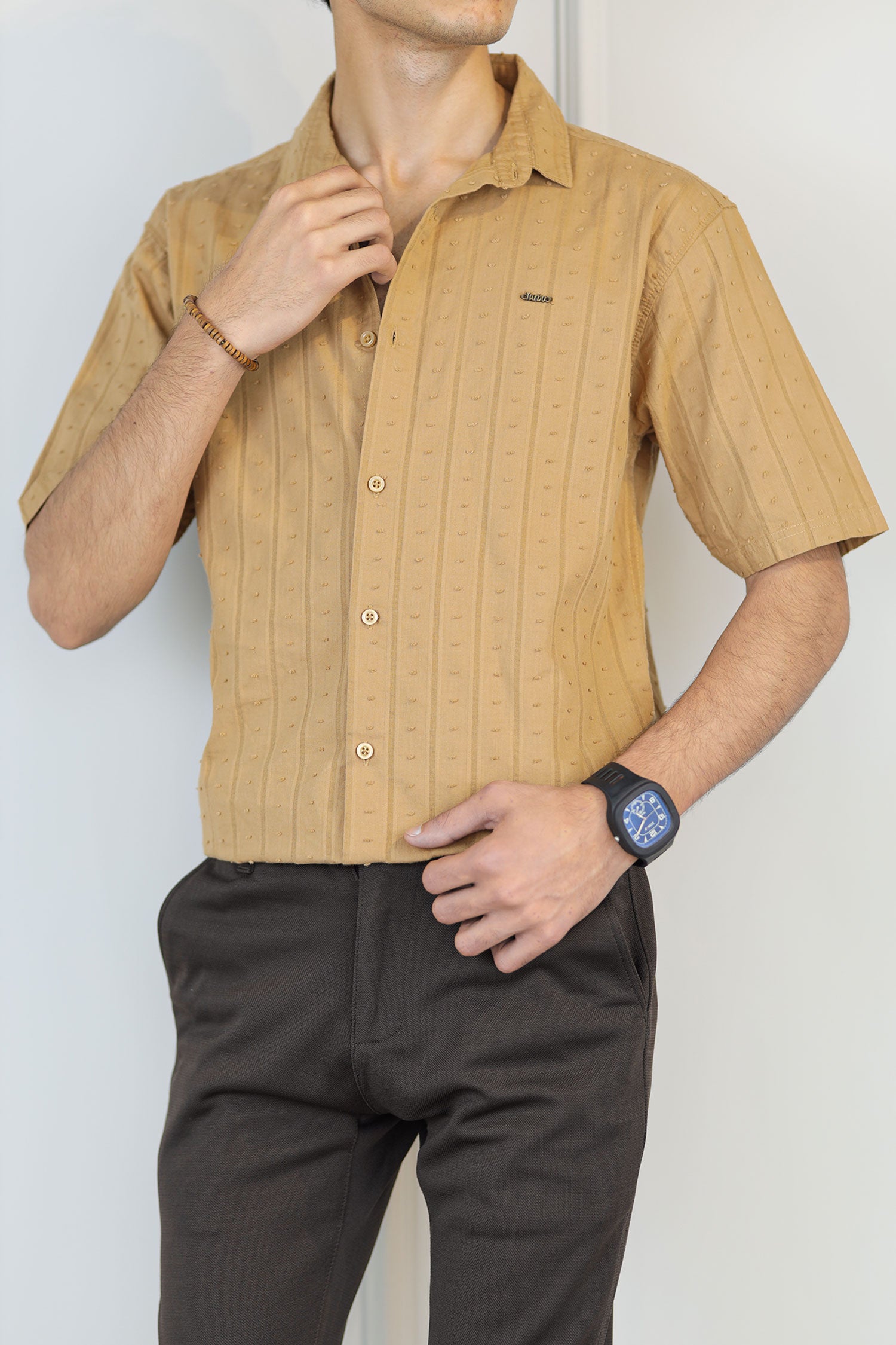 Turbo Puff Clasic Thread Casual Shirt