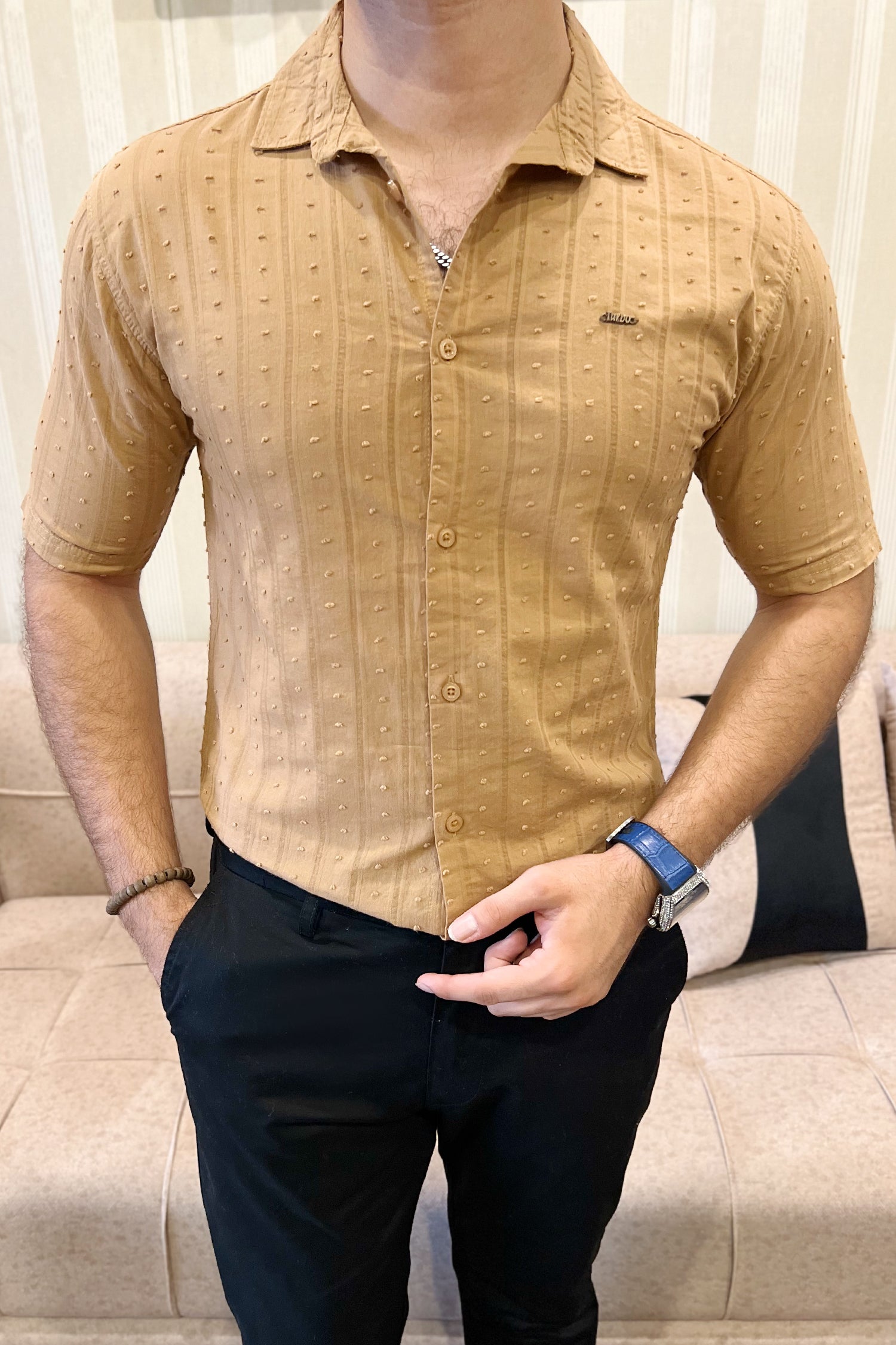 Turbo Puff Clasic Thread Casual Shirt