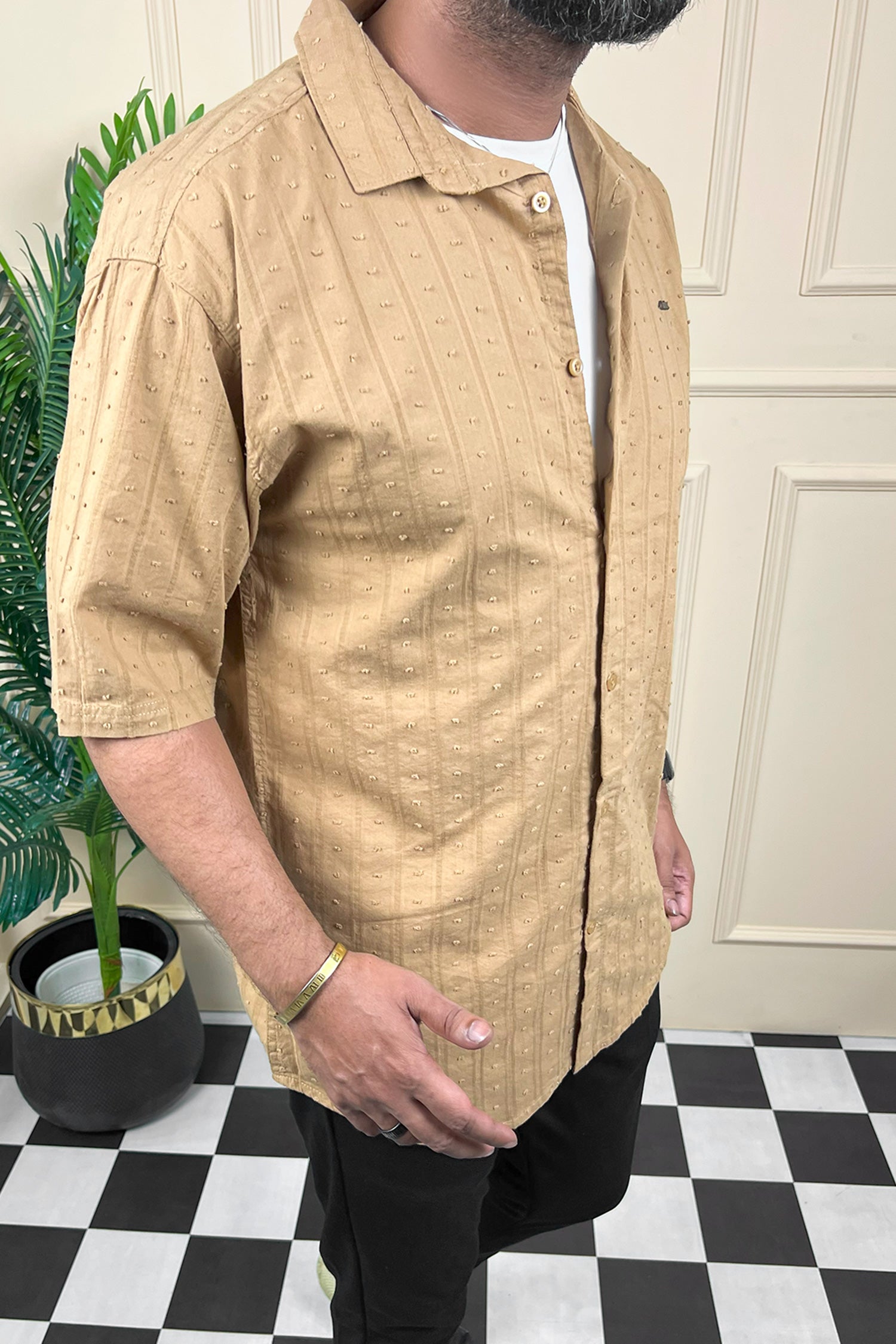 Turbo Puff Clasic Thread Casual Shirt
