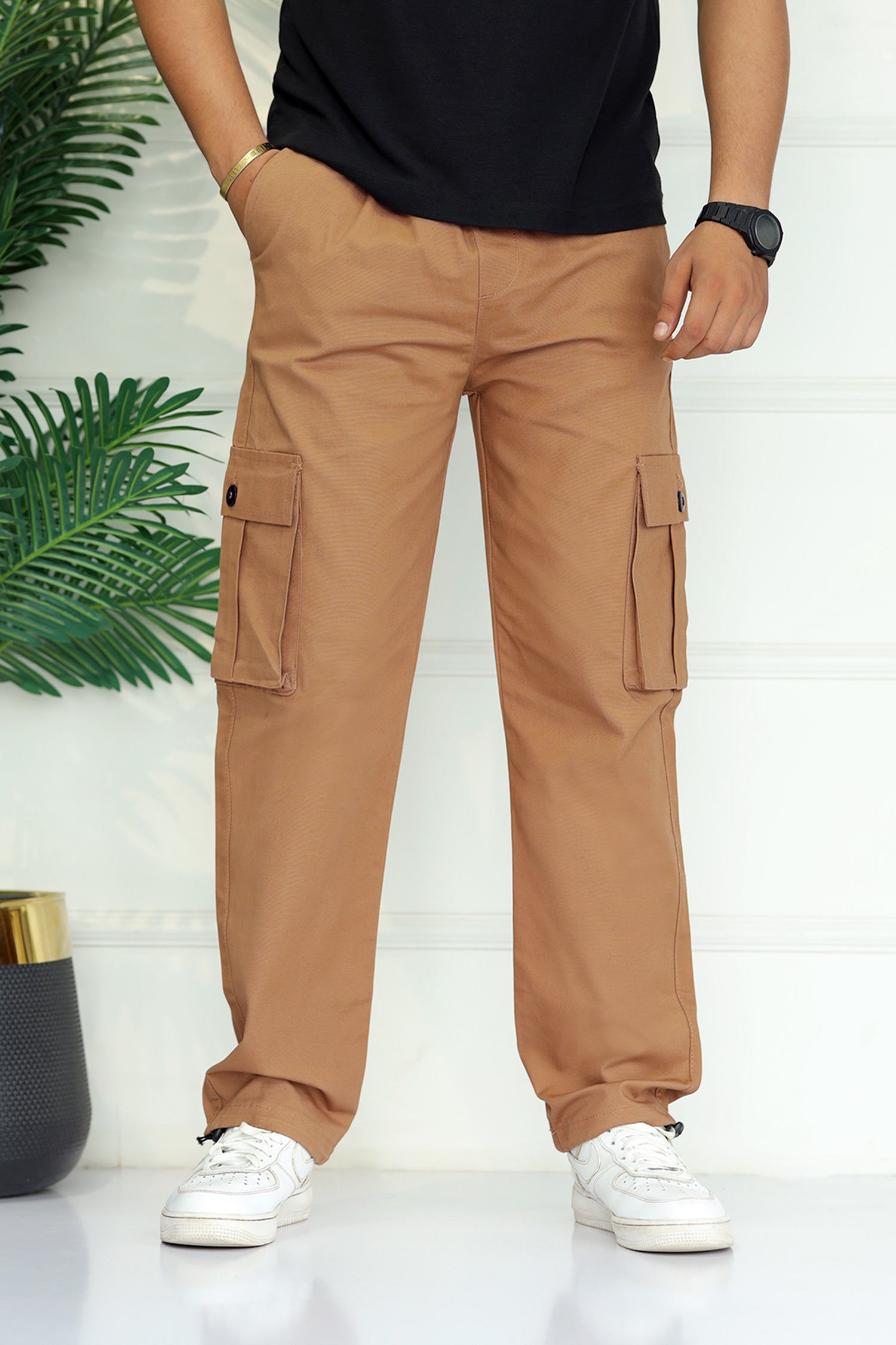 Turbo's 6 Pockets Loose Bottom Cargo Trouser