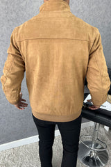 Desired Classic Zipper Men's Suede Jacket