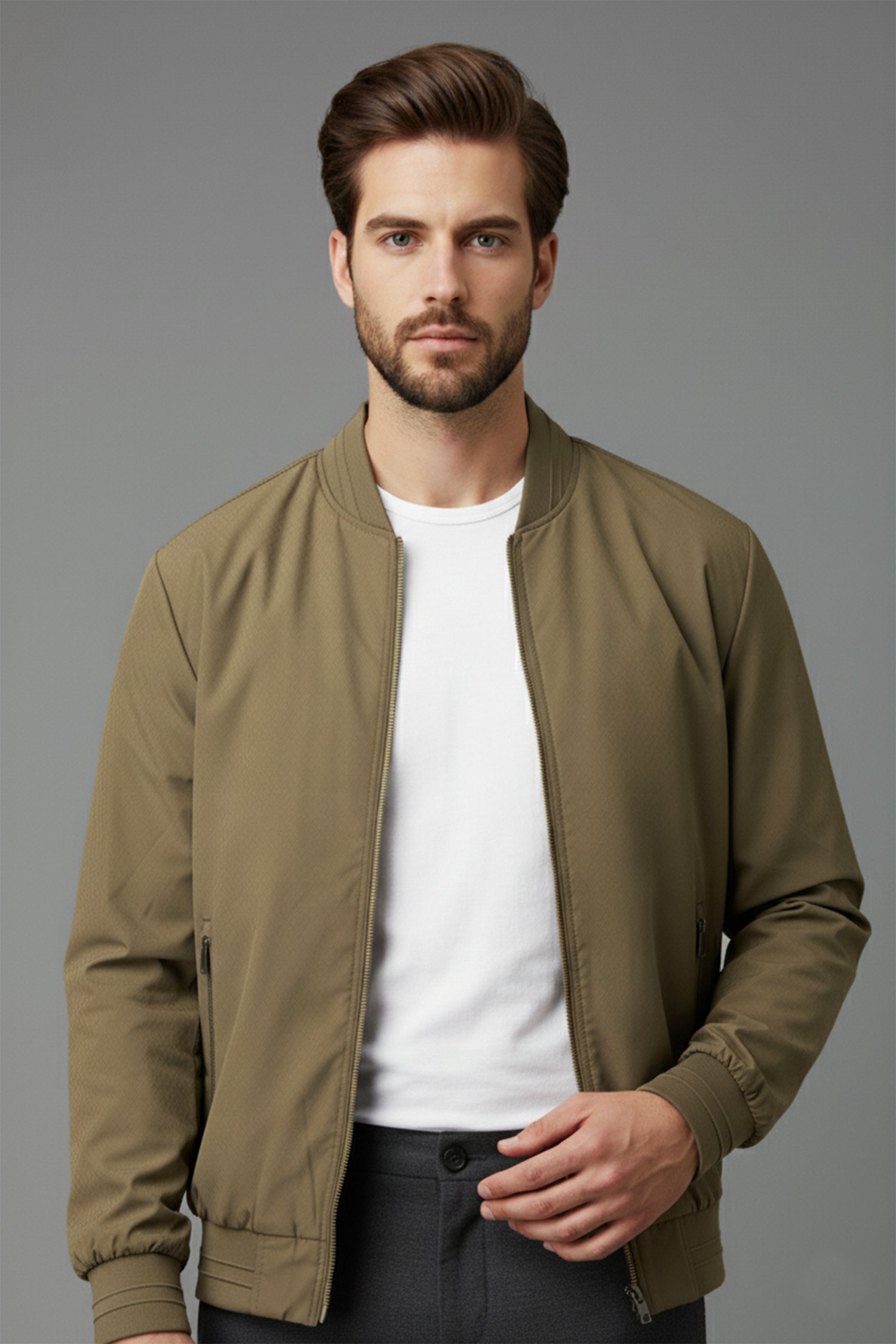 Unique Self Textured Imported Light Weight Jacket