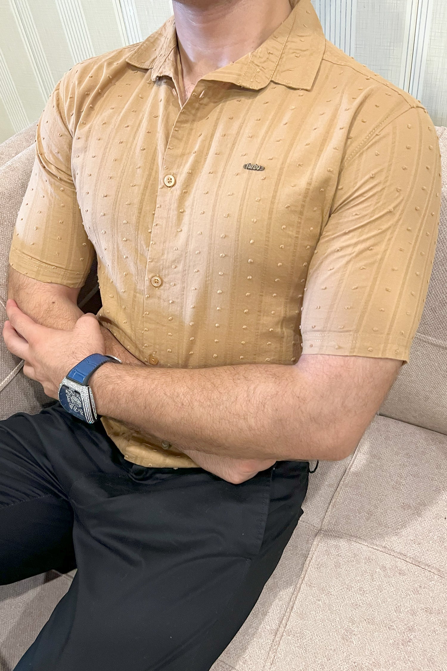 Turbo Puff Clasic Thread Casual Shirt