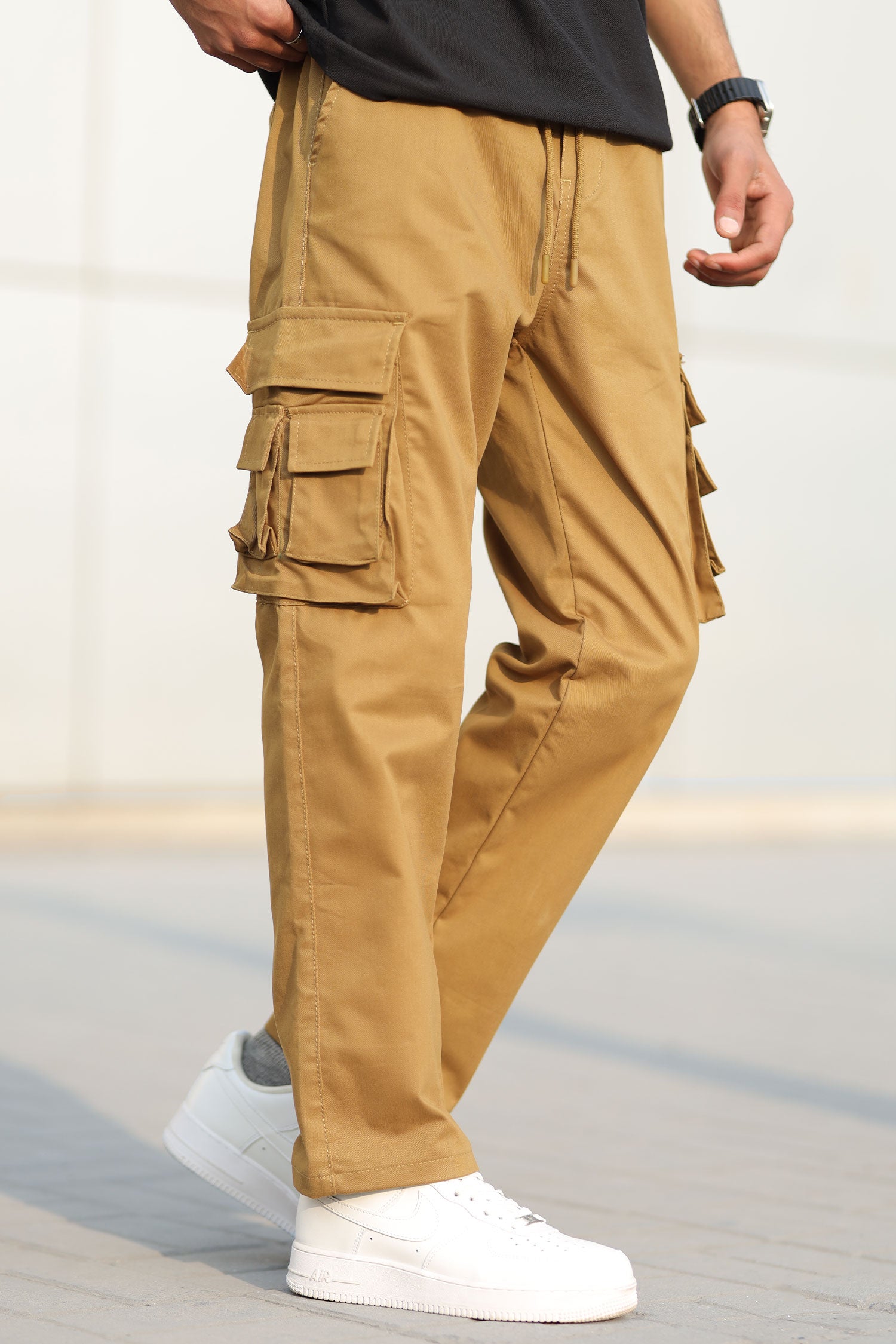 Turbo Hypemode Imp Cotton Cargo Trouser In Camel