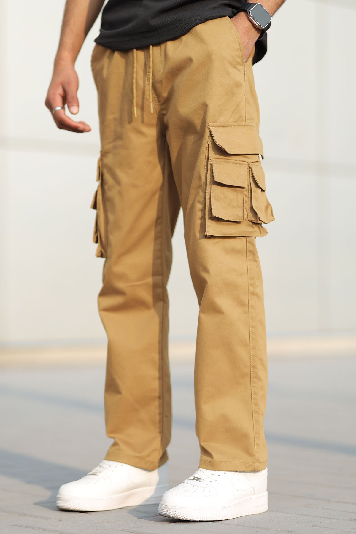 Turbo Hypemode Imp Cotton Cargo Trouser In Camel