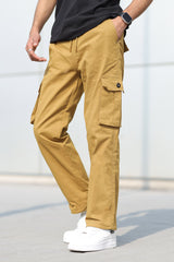 Turbo Loose Bottom Cargo Trouser In Camel