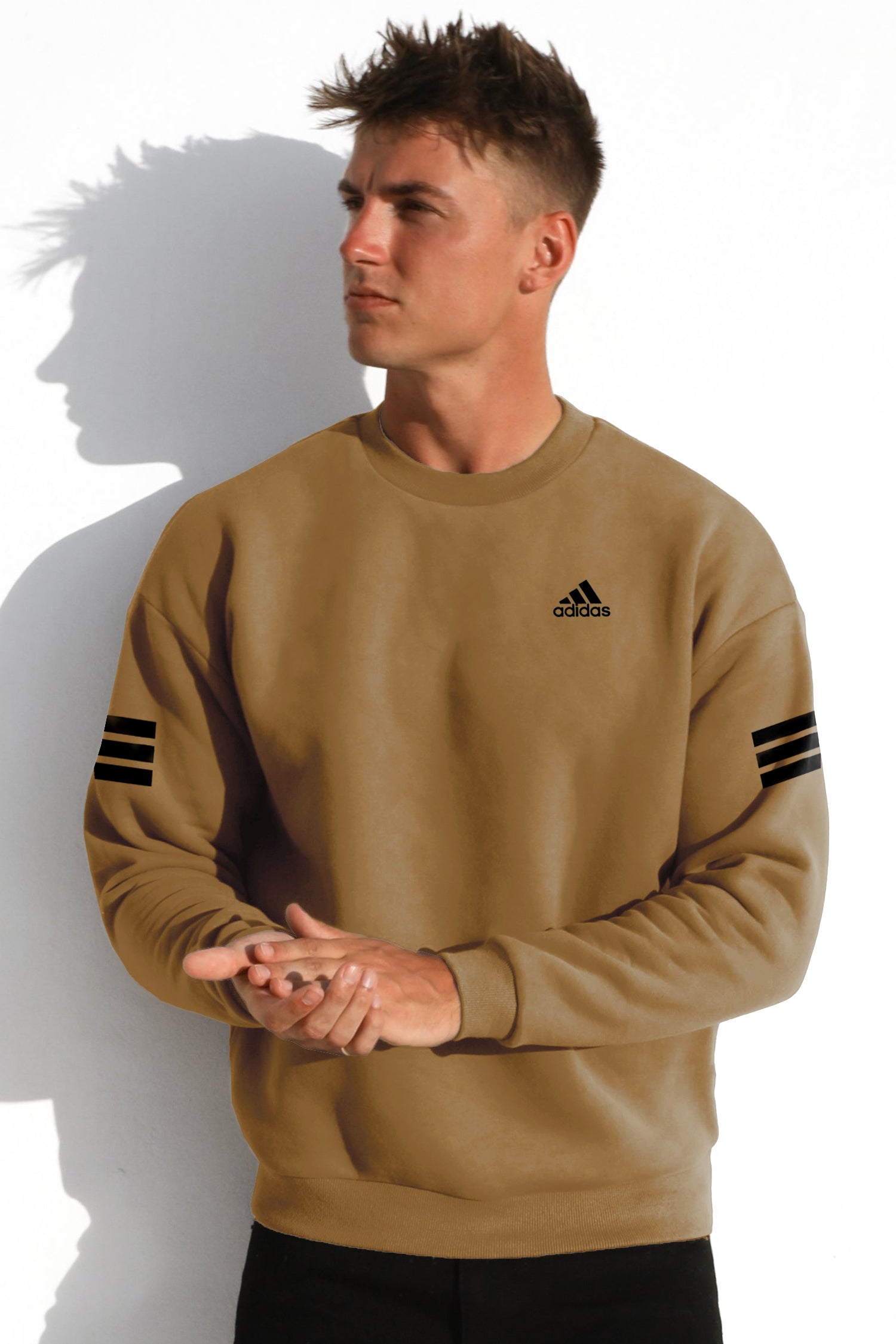 Adds Future Icon 3-Stripes Full Sleeves Sweatshirt