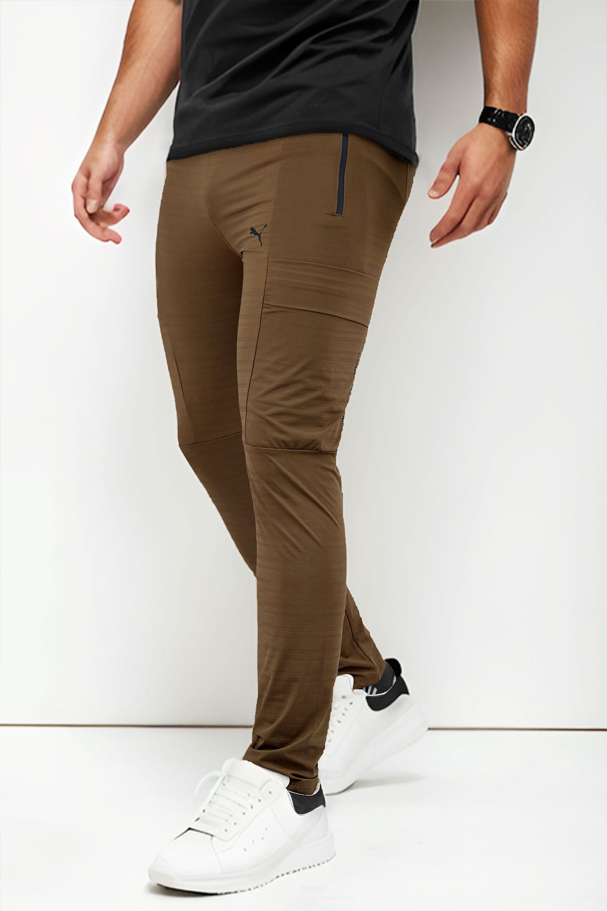 Pma X Hly Hnseh Pocket Style Sportswear Trouser In Camel