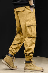 Turbo Vintage Grip Signature Imp Cotton Cargo Trouser In Camel