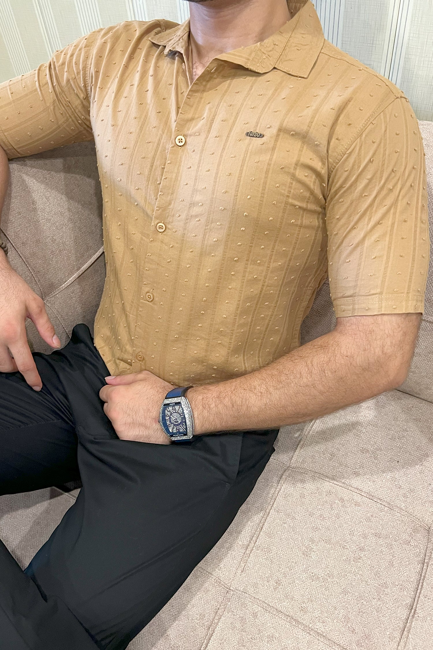 Turbo Puff Clasic Thread Casual Shirt