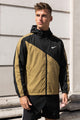 Nke Windrunner Color-Block Hooded Imp Men Sports Jacket In Camel