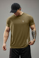 Turbo 'Street-Style' Drop-Shoulder Graphic Dry-Fit Tee In Camel