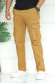 Turbo 'Recon' Division Zip-Detail Loose Bottom Cargo Trouser In Camel