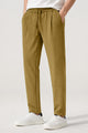 Turbo ProForm Waffle Texture Slim Fit Trouser In Camel