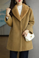 Women's Wool Blended Imp Wool Long Coat In Camel