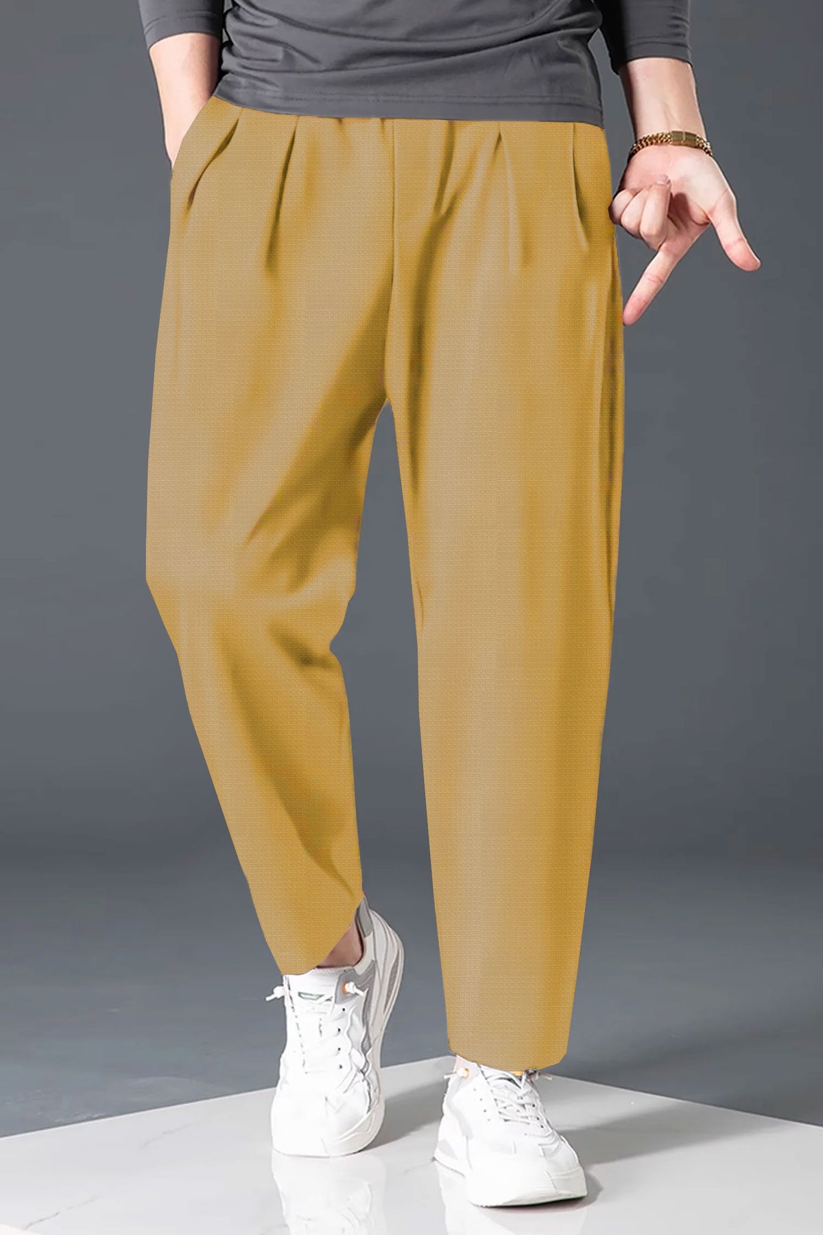 Turbo ProForm Waffle Texture Slim Fit Trouser