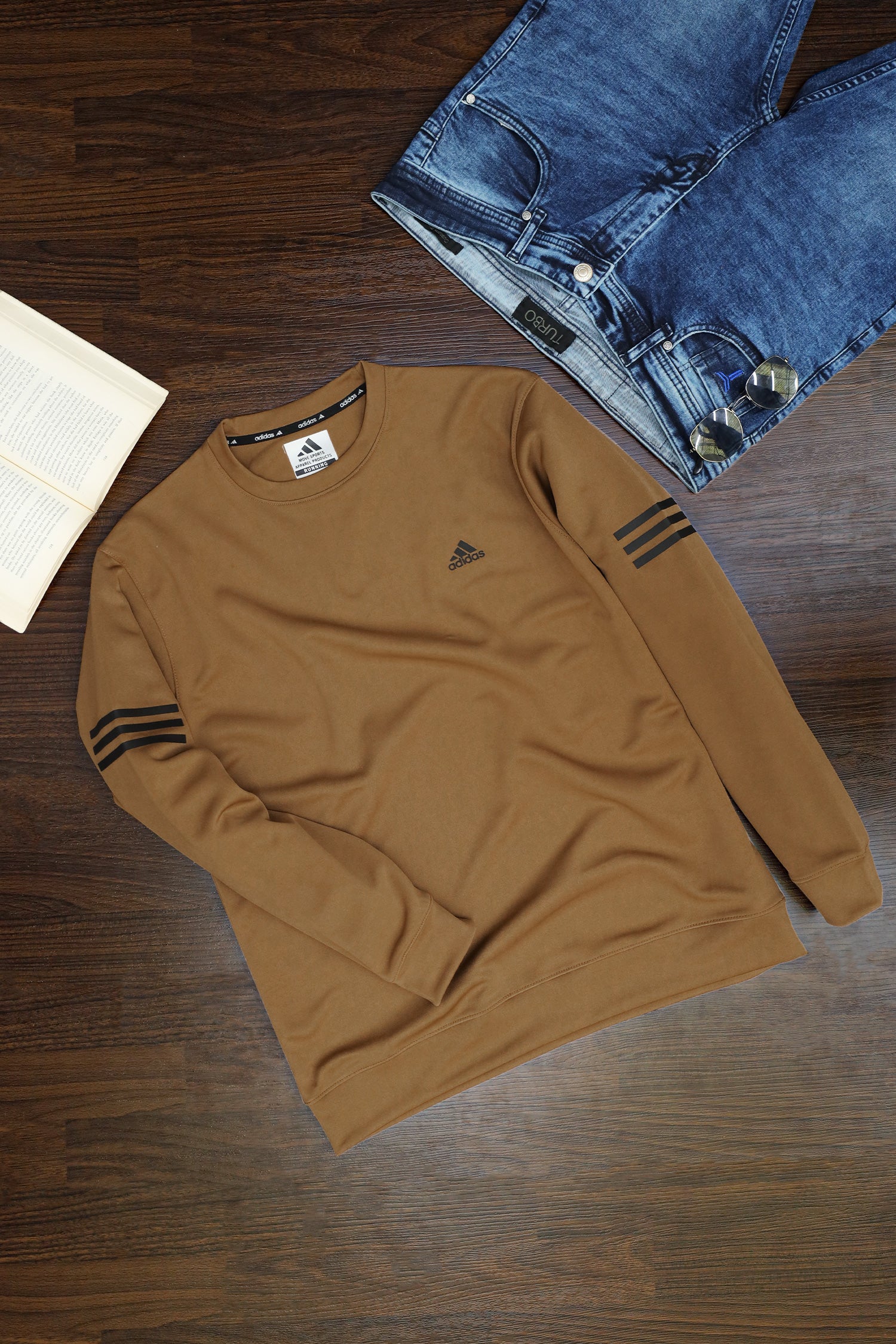 Adds Future Icon 3-Stripes Full Sleeves Sweatshirt