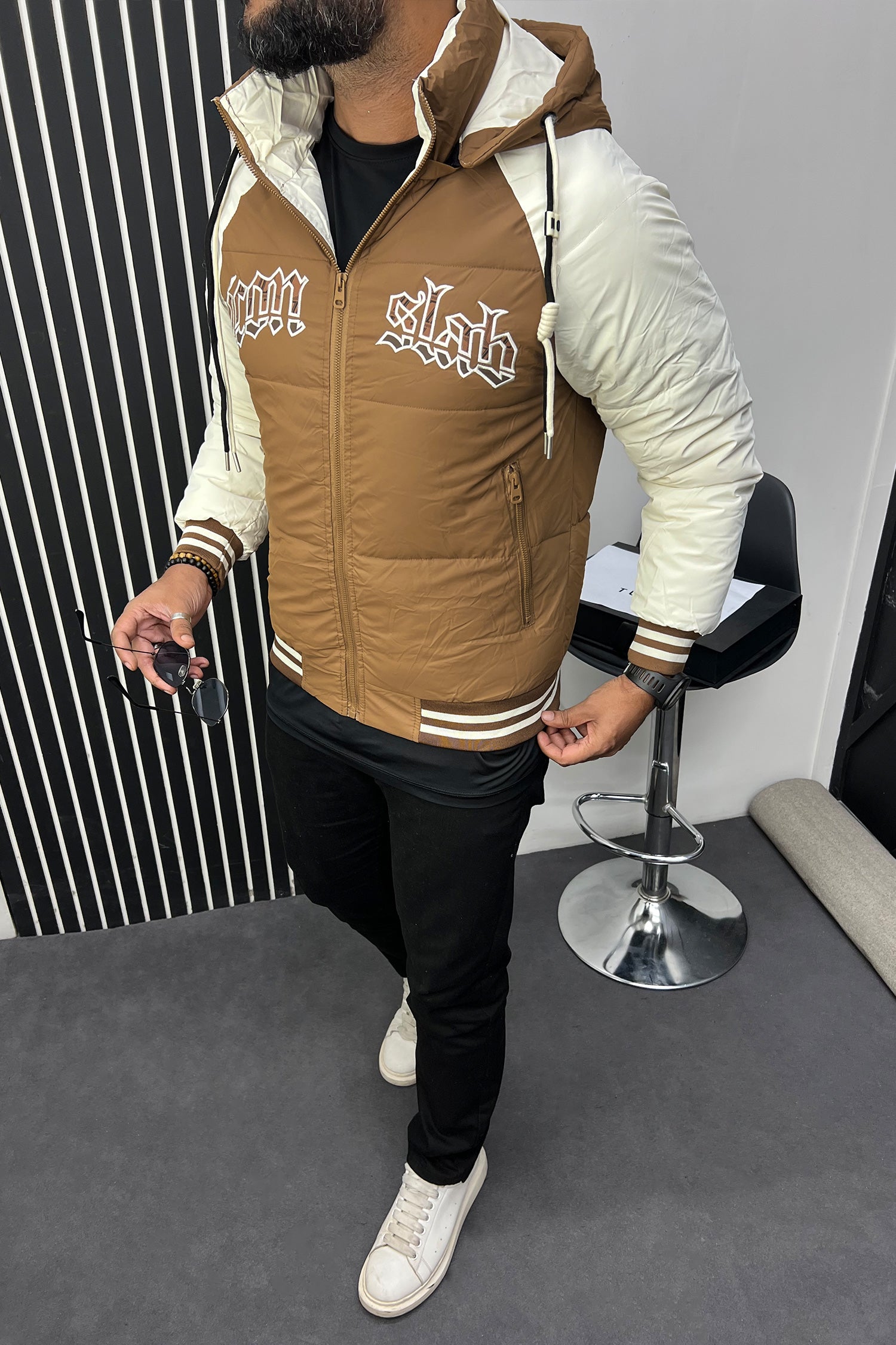 Custom Varsity Style Comfy Imported Puffer Jacket