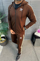 Adds Contrast Triple-Stripe Hooded Men's Co-Ord Set