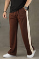 Turbo Jaxcion Striped Men's Trouser In Coffee