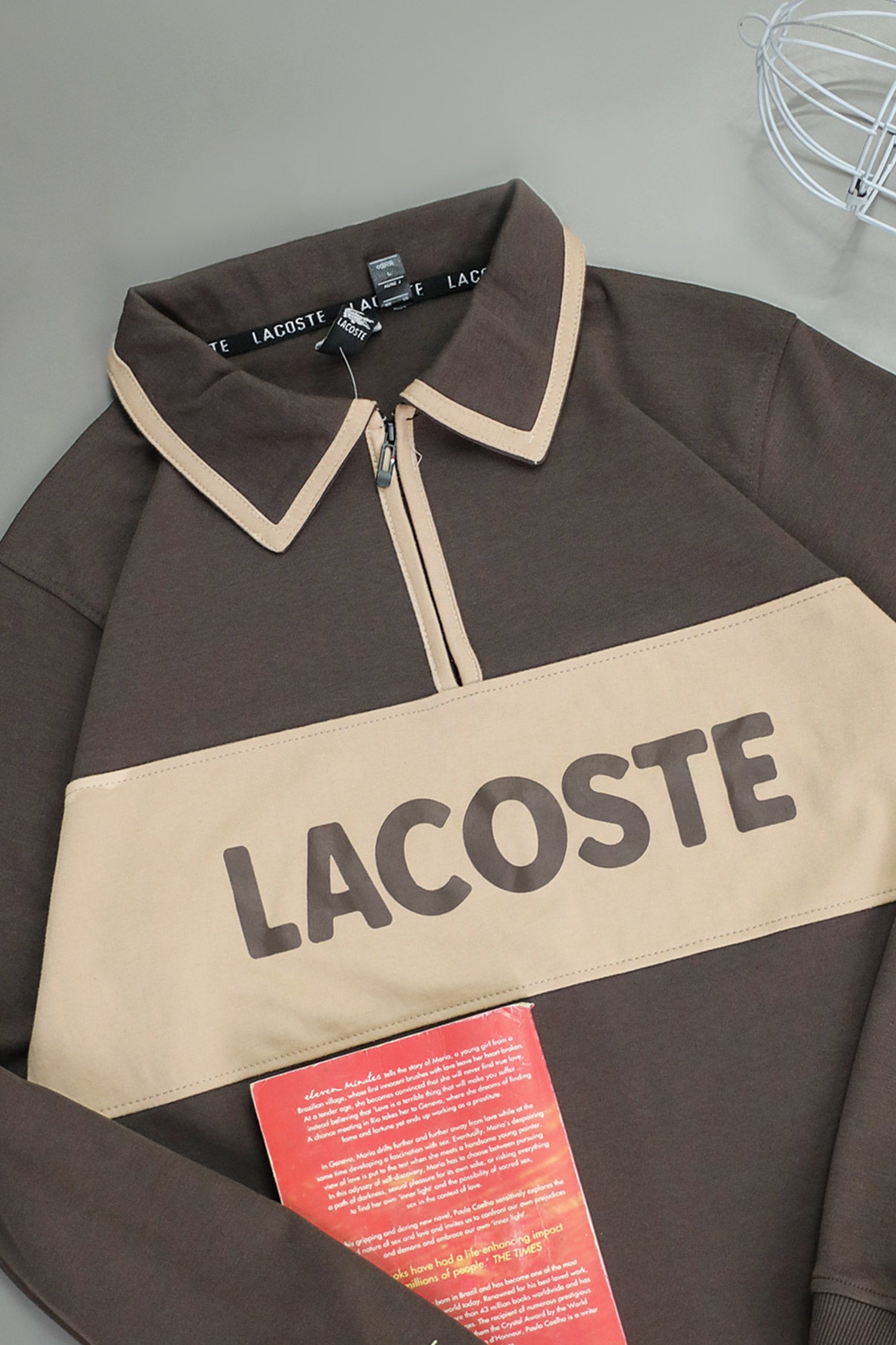 Lcste Color-Block Panel Imported Men's Sweatshirt