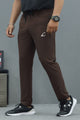 Gym Shrk Fitness Active Pro Men's Imp Dry-fit Trouser In Coffee