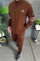 Adds Day-Ready Future Icon Zipper Men's Co-Ord Set In Coffee